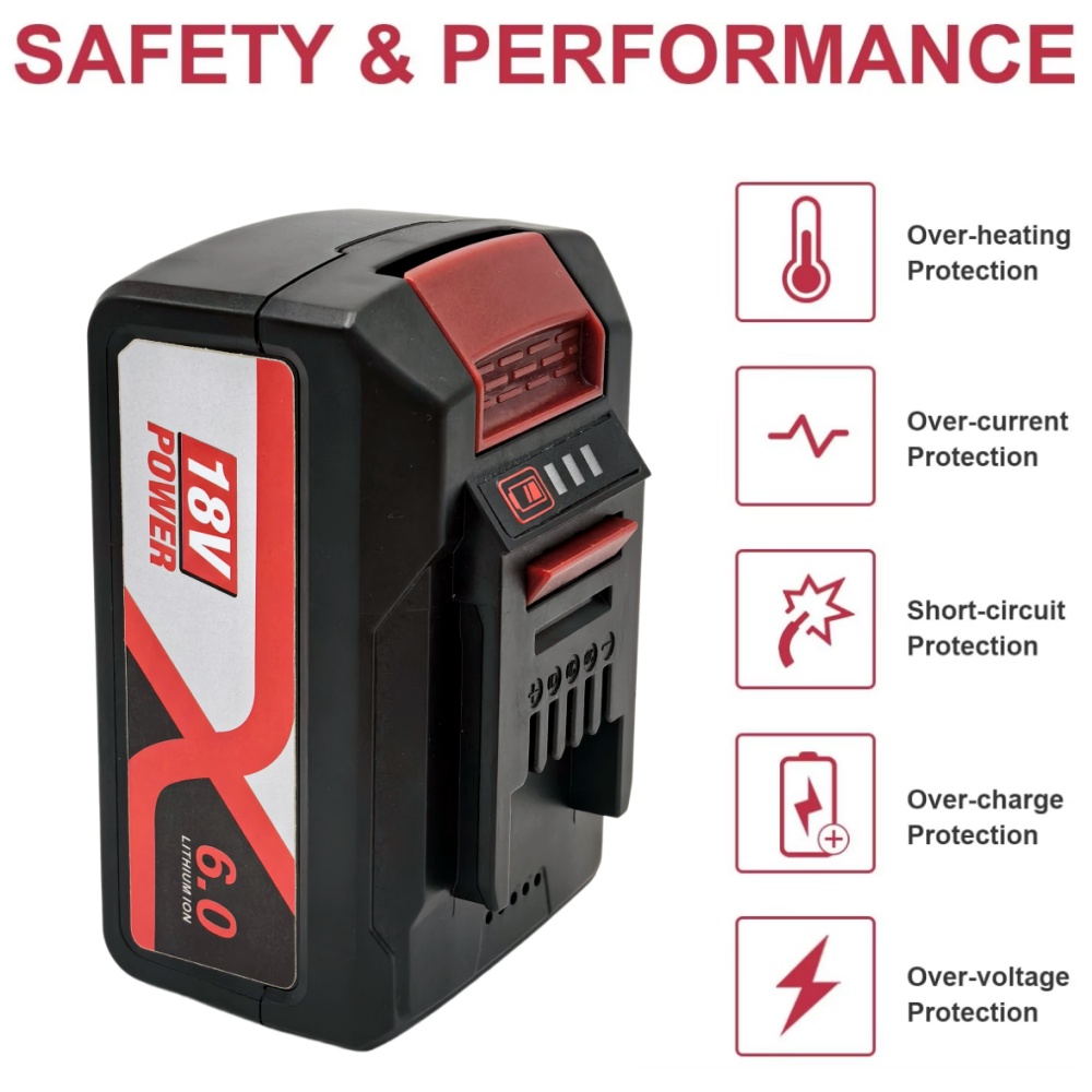 Power Xchange Tools - EINHELL EIN18C2 6Ah Yedek Batarya Li-ion