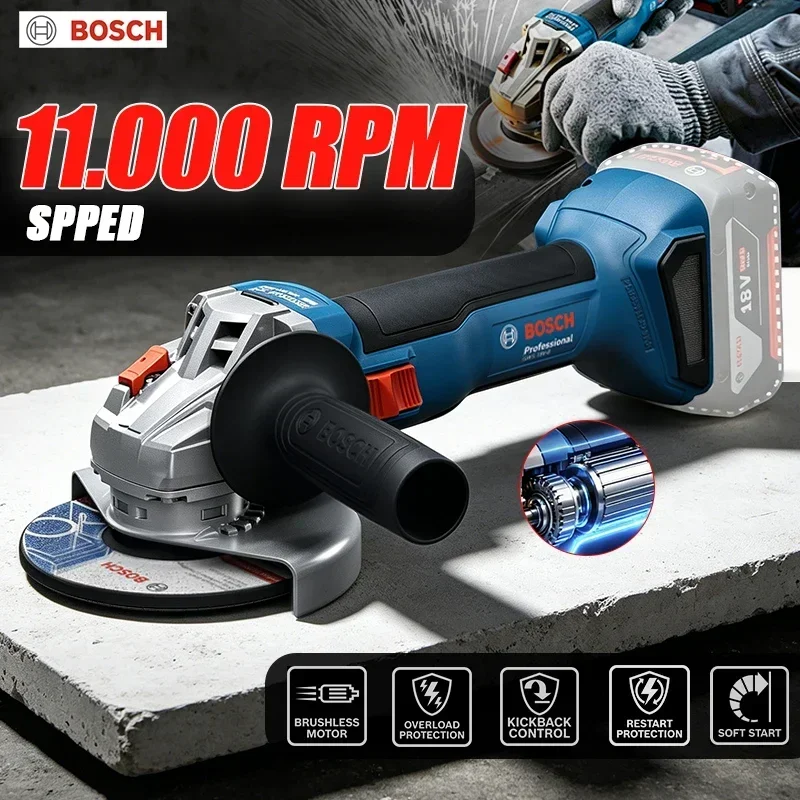 Power Tools Professional - BOSCH GWS 18V-8 Akülü Açı Taşlama